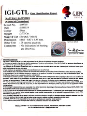 3.02 Ratti Natural Blue Sapphire With Govt Lab Certified-(4551)